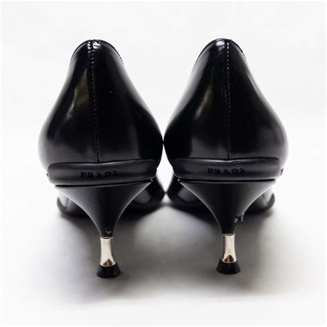 prada two-tone leather pointy toe pumps|prada pumps and sandals.